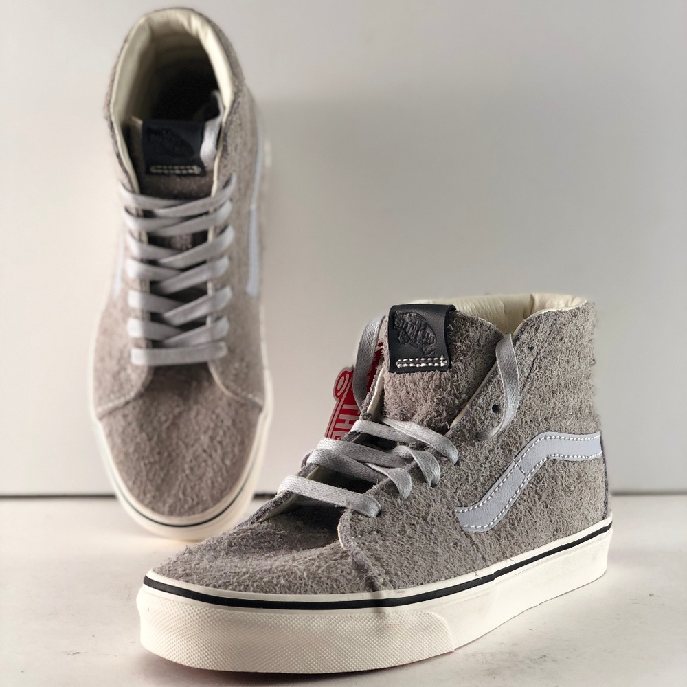 Vans SK8 Hi Hairy Suede Gray Dawn Classic Skate